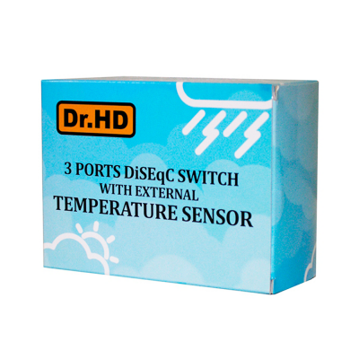 Дисек-переключатель Dr.HD DiSEqC 3x1 с термодатчиком Дисек-переключатель Dr.HD DiSEqC 3x1 с термодатчиком