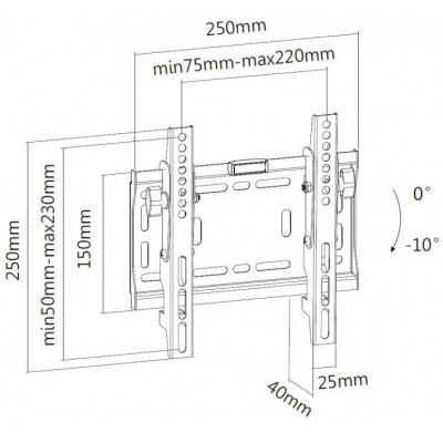 Кронштейн BRATECK LP42-22DT Кронштейн BRATECK LP42-22DT