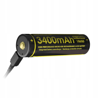 Аккумуляторная батарея NITECORE NL1834R 3400 18650 USB Аккумуляторная батарея NITECORE NL1834R 3400 18650 USB
