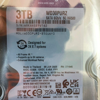 Жесткий диск Western Digital WD Purple 3 ТБ WD30PURZ Жесткий диск Western Digital WD Purple 3 ТБ WD30PURZ