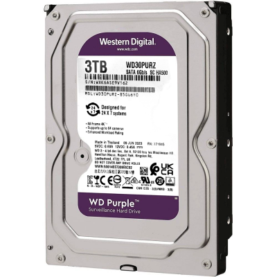 Жесткий диск Western Digital WD Purple 3 ТБ WD30PURZ Жесткий диск Western Digital WD Purple 3 ТБ WD30PURZ